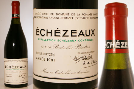 DRC エシェゾー 1991 限定2本 105,000円(110,250円税込)