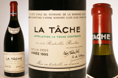 DRC ラ・ターシュ 1995 限定1本 165,000円(173,250円税込)